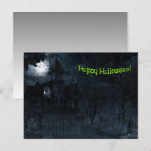 Spuk Herrenhaus Halloween Postkarte (Vorne/Hinten)