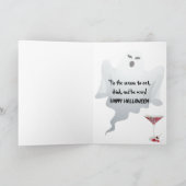 Spuk Herrenhaus mit Treppe Feiertagskarte (Innenseite)