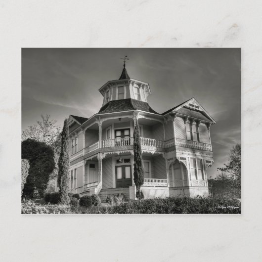 Spuk Herrenhaus Postkarte (Vorderseite)