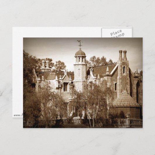 Spuk Herrenhaus Postkarte (Vorne/Hinten)