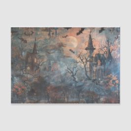 Spuk Herrenhaus Spooky Fledermäuse Halloween Dekou Seidenpapier