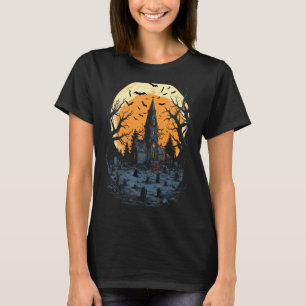 Spuk Herrenhaus Spooky Halloween T-Shirt