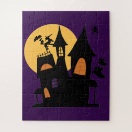 Spuk Hexenschloss-Puzzle - unheimlicher Halloween- Puzzle