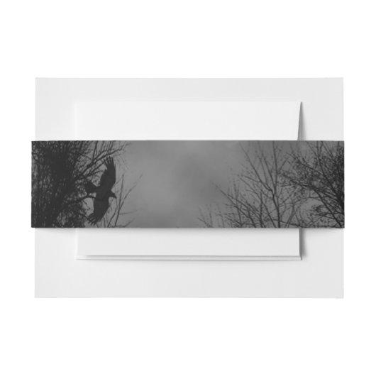 Spuk Himmel mit Krähen Einladung Bands Einladungsbanderole (Vorderseite Beispiel)