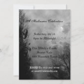 Spuk Himmel mit Raven Custom Halloween Einladung (Rückseite)