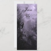 Spuk Himmel mit Ravens Custom 4"x9.25" Einladung (Vorderseite)
