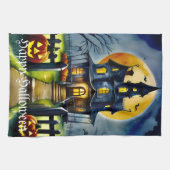 Spuk Hollow und Mond Geschirrtuch (Horizontal)