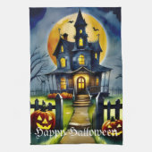 Spuk Hollow und Mond Geschirrtuch (Vertikal)