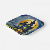 Spuk Hollow und Mond Pappteller (Gewinkelt)