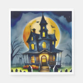 Spuk Hollow und Mond Serviette (Vorderseite)