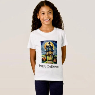 Spuk Hollow und Mond T-Shirt