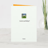 Spuk HolzHalloween Karte (Rückseite)