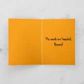 Spuk HolzHalloween Karte (Innenseite)