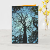 Spuk HolzHalloween Karte (Gelbe Blume)