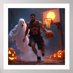 Spuk Hoops: Mitternacht am Pumpkin Court Poster
