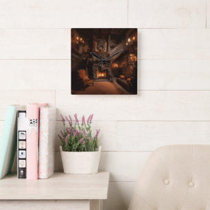 Spuk Horizonte Quadratische Wanduhr