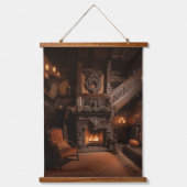 Spuk Horizonte Wandteppich Mit Holzrahmen (Vorderseite)