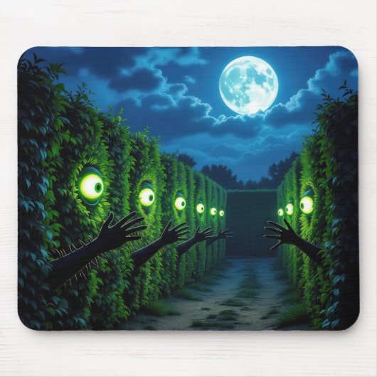Spuk Horror-Hedge Mousepad (Vorne)