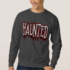 Spuk Horror Tropfen Typografie Sweatshirt