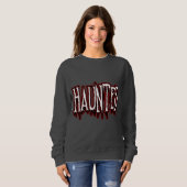 Spuk Horror Tropfen Typografie Sweatshirt (Vorne ganz)