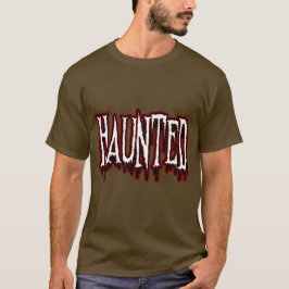 Spuk Horror Tropfen Typografie T-Shirt