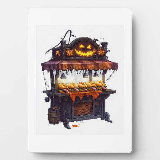 Spuk Hot Dog Stand Fotoplatte (Vorderseite)