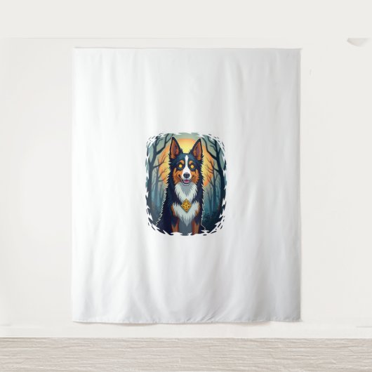 Spuk Hound House Wandteppich (Vorderseite)