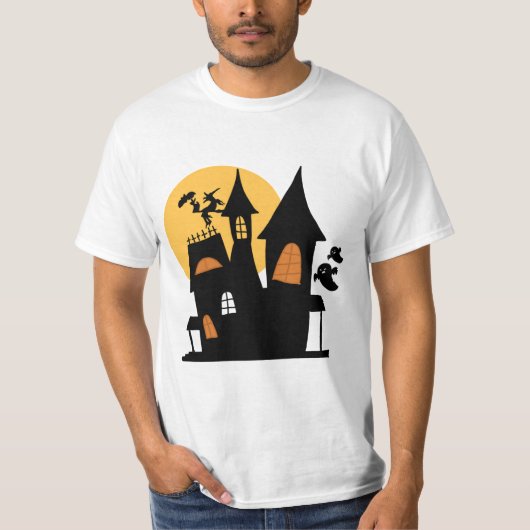Spuk House Cartoon T-Shirt (Vorderseite)