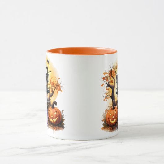 Spuk House Corgi Witch Tasse (Zentrum)
