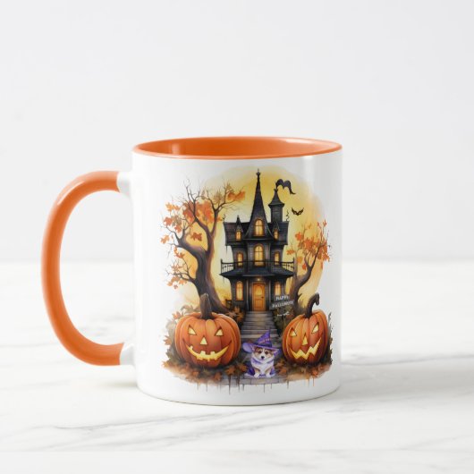 Spuk House Corgi Witch Tasse (Links)