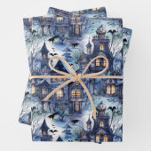 Spuk House Elegant Halloween Geschenkpapier Set (Beispiel)
