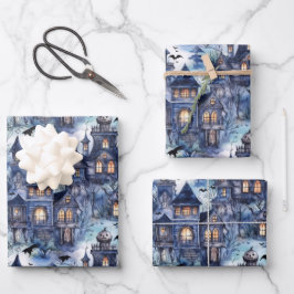Spuk House Elegant Halloween Geschenkpapier Set
