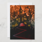 Spuk-House-Friedhof-Halloween-Party Einladung (Rückseite)