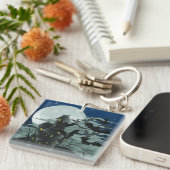 Spuk House Full Moon Schlüsselanhänger (Vorderseite rechts)