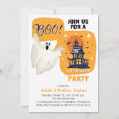 Spuk House Ghost-Halloween-Party Einladung (Vorderseite)
