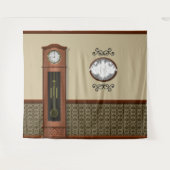 Spuk House Ghost Mirror Halloween Hintergrund Wandteppich (Vorderseite (Horizontal))