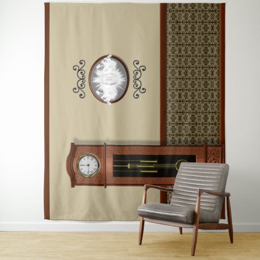 Spuk House Ghost Mirror Halloween Hintergrund Wandteppich (Beispiel)