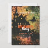 Spuk House Ghosts Beängstigendes Halloween-Party Einladung (Vorderseite)