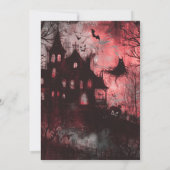 Spuk House Ghosts Jack-O' Lantern Halloween Einladung (Rückseite)