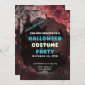 Spuk House Ghosts Jack-O' Lantern Halloween Einladung (Vorne/Hinten)