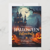 Spuk House Halloween Costume Party Einladung (Vorderseite)