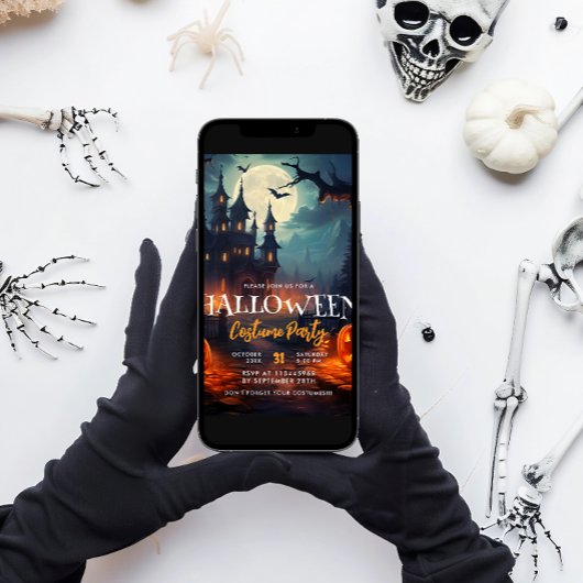 Spuk House Halloween Costume Party Einladung