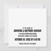 Spuk House Halloween Einladung (Rückseite)