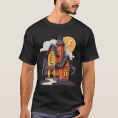 Spuk House Halloween Graphic T - Shirt (Vorderseite)