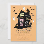 Spuk House Halloween Housewarming Party Foto Ankündigung (Vorderseite)