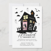 Spuk House Halloween Housewarming Party Foto Ankündigung (Vorderseite)