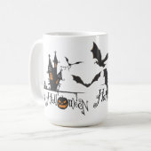 Spuk House Halloween Kaffeetasse (Vorderseite Links)