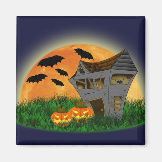 Spuk House Halloween Magnet