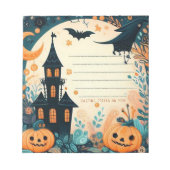Spuk House Halloween Notizblock (Vorderseite)