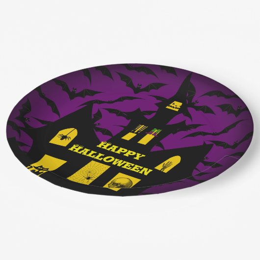 Spuk House Halloween Paper Teller (Schrägansicht)